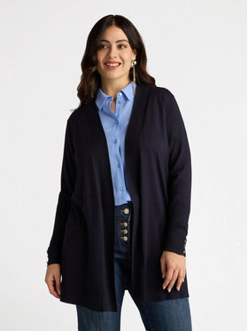 Fiorella Rubino Fiorella Rubino Kardigan M411L007772N034 Niebieski Regular Fit