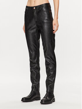 Tatuum Tatuum Dirbtinės odos kelnės Moria T2316.139 Juoda Slim Fit