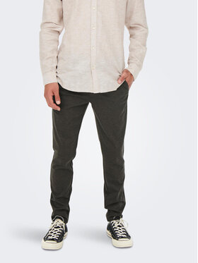 Only & Sons Only & Sons Чіноси 22022911 Сірий Tapered Fit