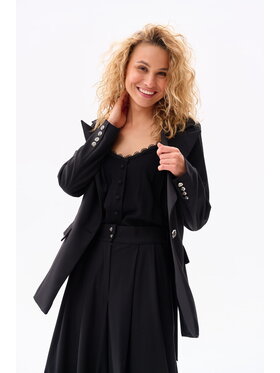 blue shadow blue shadow Marynarka Vida Czarny Regular Fit
