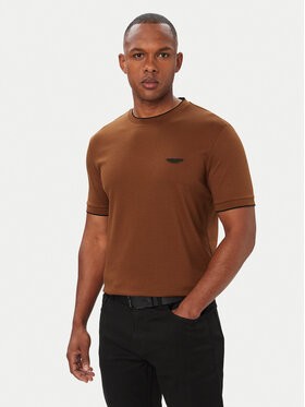 BOSS BOSS T-Shirt C-Thompson 50575011 Hnědá Regular Fit