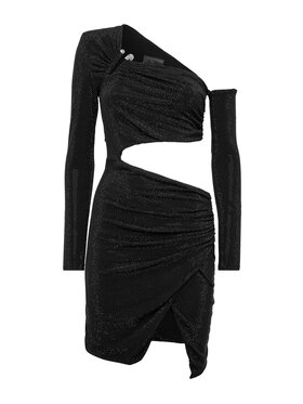 PHILIPP PLEIN PHILIPP PLEIN Večerní šaty 3923 Černá Fitted Fit