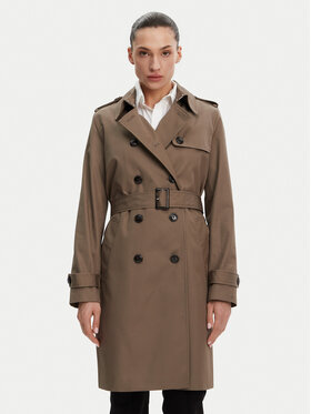 Tommy Hilfiger Tommy Hilfiger Tenchcoat WW0WW42133 Khakifarben Slim Fit