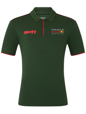 Red Bull Racing Red Bull Racing Polo Sergio Perez Zielony Regular Fit