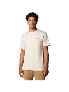 Columbia Columbia T-shirt Columbia Kwick Hike Back Graphic SS Tee Beige Regular Fit