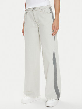 Please Please Τζιν P2ZBCJ8CA6 Μπεζ Relaxed Fit