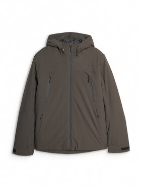 4F 4F Kurtka przejściowa URBAN COMMUTER Khaki Regular Fit