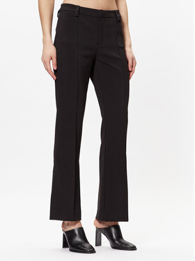 Gina Tricot Gina Tricot Kalhoty z materiálu Rosie 19197 Černá Regular Fit