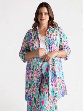 Fiorella Rubino Fiorella Rubino Vestito da giorno 7054T001699N0S1 Turchese Regular Fit