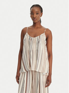 Eleh Eleh Τοπ SS260131 Εκρού Regular Fit