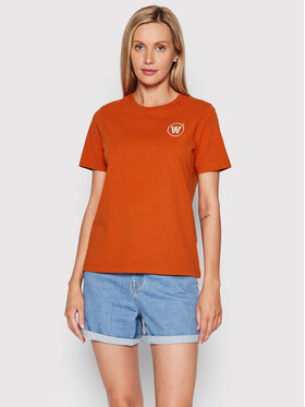 Wood Wood Wood Wood Тишърт Mia Circle 10292501-2222 Червен Regular Fit
