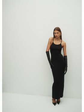 Le Collet Le Collet Sukienka dzianinowa KINN Czarny Extra Slim Fit