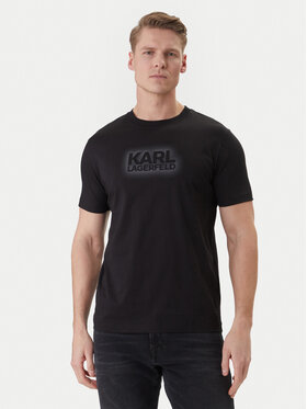 KARL LAGERFELD KARL LAGERFELD Tricou 755060 562242 Negru Regular Fit