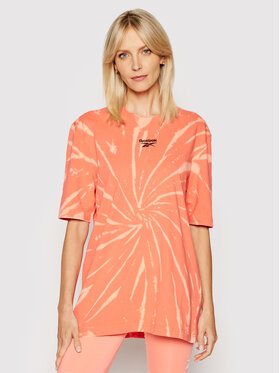 Reebok Reebok T-Shirt Unisex Classics Tie-Dye GL9756 Pomarańczowy Loose Fit