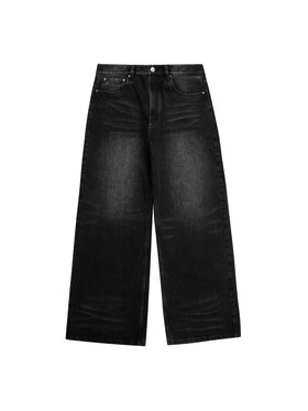 2005 2005 Jeansy Baggy Fit Washed Denim Czarny Baggy Fit