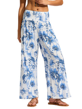 Seafolly Seafolly Bavlnené nohavice 55467-PA Biela