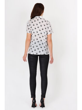 Awama Awama Koszula A089 Écru Basic Fit