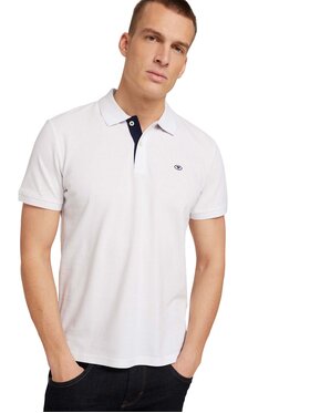 Tom Tailor Polo Majica 1027713 Bela Regular Fit