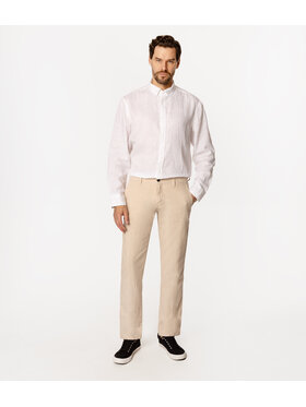 Lee Cooper Lee Cooper Spodnie materiałowe GALATA 3600 Beżowy Comfort Fit