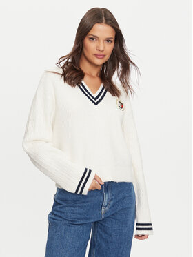 Tommy Jeans Tommy Jeans Πουλόβερ DW0DW19685 Εκρού Regular Fit