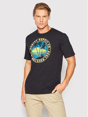 Hurley Marškinėliai Wash Da Sunset Brah MTS0029600 Juoda Regular Fit