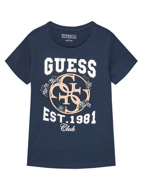 Guess Guess T-shirt J5YI25 K6YW4 Tamnoplava Regular Fit