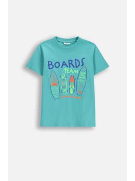 Coccodrillo Coccodrillo T-Shirt WC6143202VBB-013 Turkusowy Regular Fit