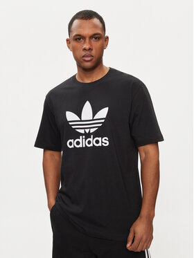 adidas adidas Футболка adicolor Trefoil IU2364 Чорний Regular Fit