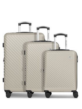 CHECK.IN CHECK.IN Komplet walizek 322826 Beżowy