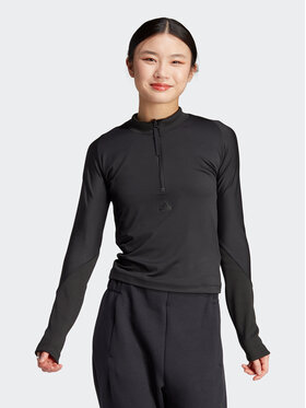 adidas adidas Bluse HZ2866 Schwarz Fitted Fit