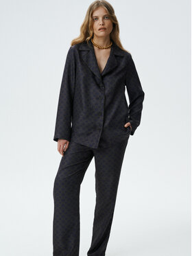 MARI PRETI MARI PRETI Pantaloni di tessuto MONOGRAM M Marrone Regular Fit