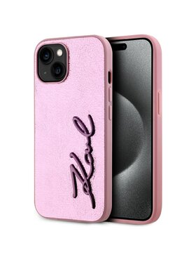 KARL LAGERFELD KARL LAGERFELD Etui na telefon iPhone 15 Różowy