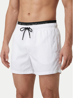 EA7 Emporio Armani EA7 Emporio Armani Plavecké šortky 7M001689 AF21074 U0002 Bílá Regular Fit
