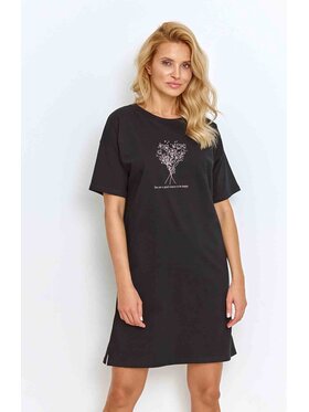 Taro Taro Koszula nocna 2878-01 Czarny Comfortable Fit
