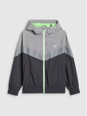 4F 4F Kurtka przejściowa URBAN ATHLETICS Szary ciemny Loose Fit