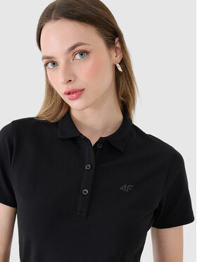 4F 4F Polokošile NOS Černá Slim Fit