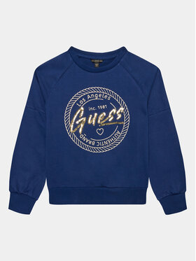 Guess Guess Суитшърт J3YQ08 KA6R4 Тъмносин Regular Fit