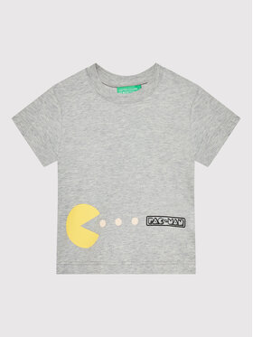United Colors Of Benetton United Colors Of Benetton T-Shirt PAC-MAN 3096G102F Szary Regular Fit