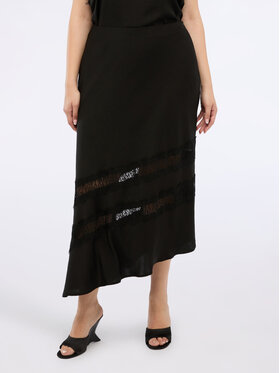 Fiorella Rubino Fiorella Rubino Gonna midi 1209T000362N033 Nero A-Line Fit