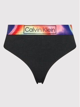 Calvin Klein Underwear Calvin Klein Underwear Stringi 000QF6859E Czarny