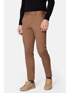 Lancerto Lancerto Chinosy Monaco SP082223000011 Brązowy Slim Fit