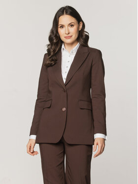 Willsoor Willsoor Marynarka 67904 Brązowy Slim Fit