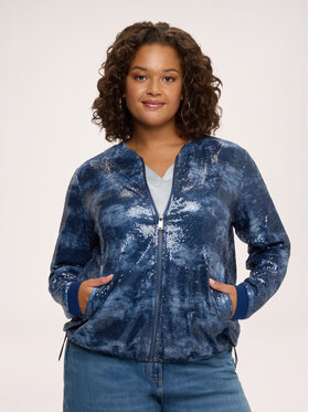 Fiorella Rubino Fiorella Rubino Bluza G823L009347N0Z4 Niebieski Regular Fit