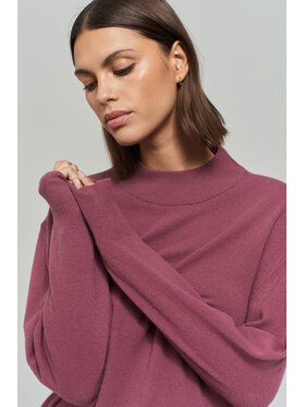 B SIDES BSides Sweter MERINO Różowy Regular Fit