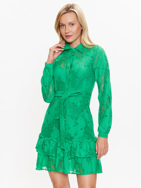 Liu Jo Liu Jo Košilové šaty WA3493 J4047 Zelená Regular Fit