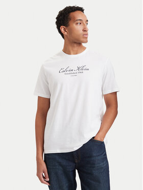 Calvin Klein Jeans Calvin Klein Jeans T-Shirt Script LV04RH830G Λευκό Regular Fit