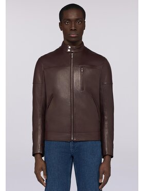 Trussardi Trussardi Giacca di pelle R301M000004N023 Marrone Regular Fit