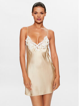 La Perla La Perla Nočna srajca N019227 Bež Regular Fit