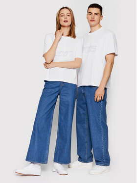 2005 2005 T-Shirt Unisex Signature Biały Regular Fit