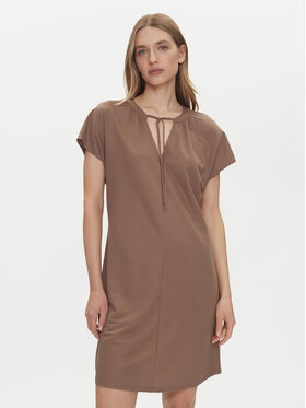 ONLY ONLY Vestito da giorno Jany 15351683 Marrone Relaxed Fit